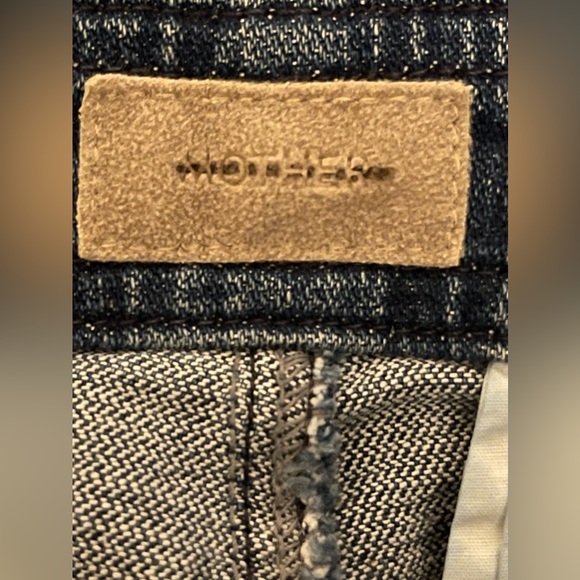 Mother Dark Wash High-Rise Crop Sailor Tripper Jeans - Picture 5 of 10